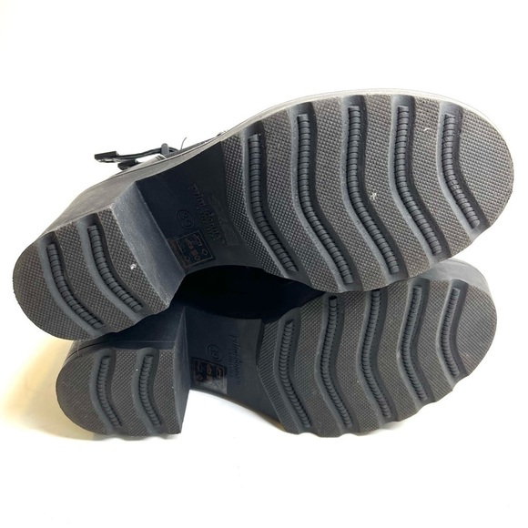 Chunky Black Boots with Buckles Primadonna From Italy - Picture 7 of 9